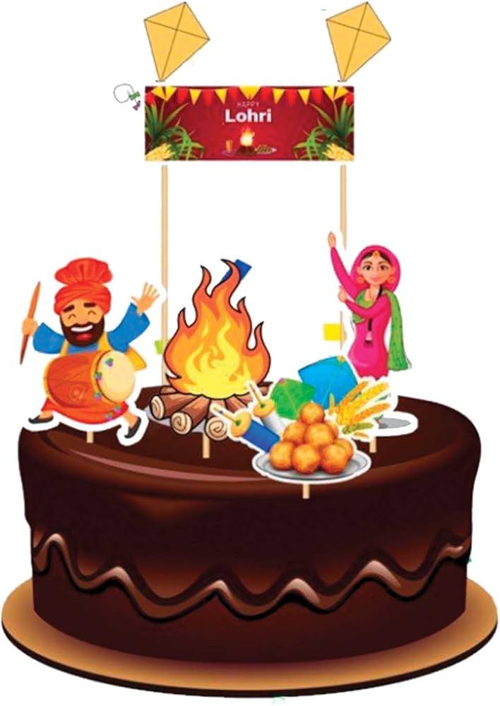 Joyful Lohdi -1 Paper Theme Topper *1 Set*