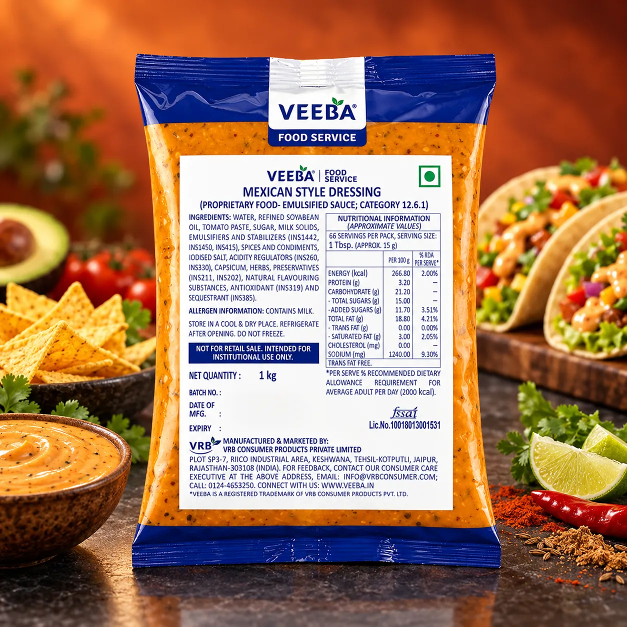VEEBA MEXICAN STYLE DRESSING *1 KGS*