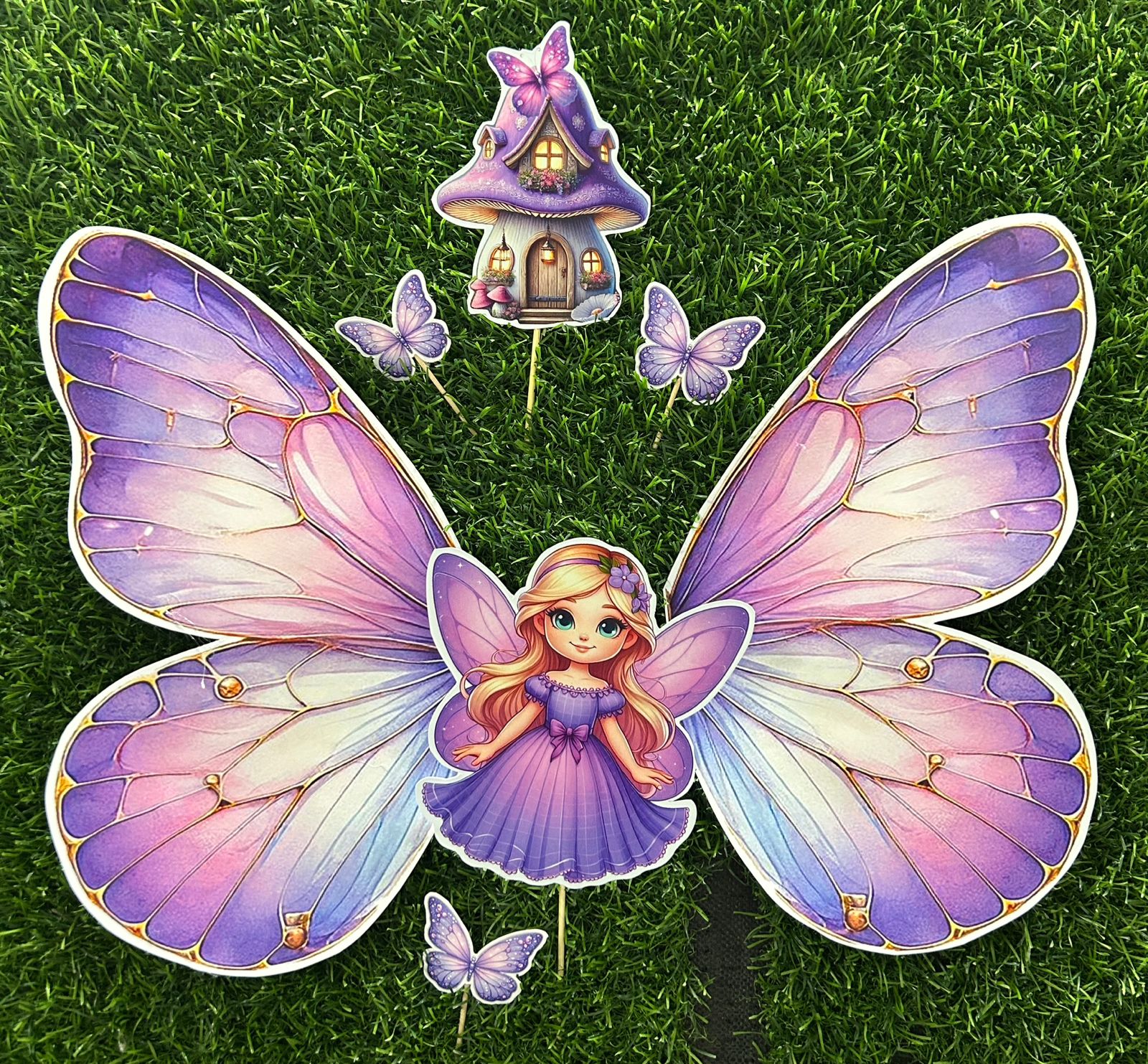 JOYFUL BUTTERFLY WINGS THEME TOPPER *8 IN*