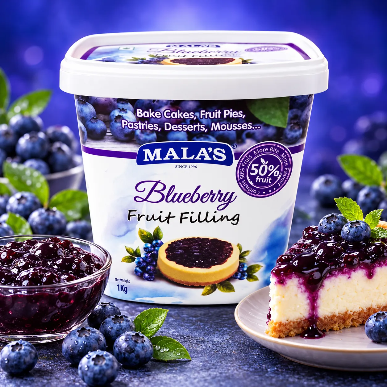  BLUEBERRY FILLINGS  BUCKET *1KGS*