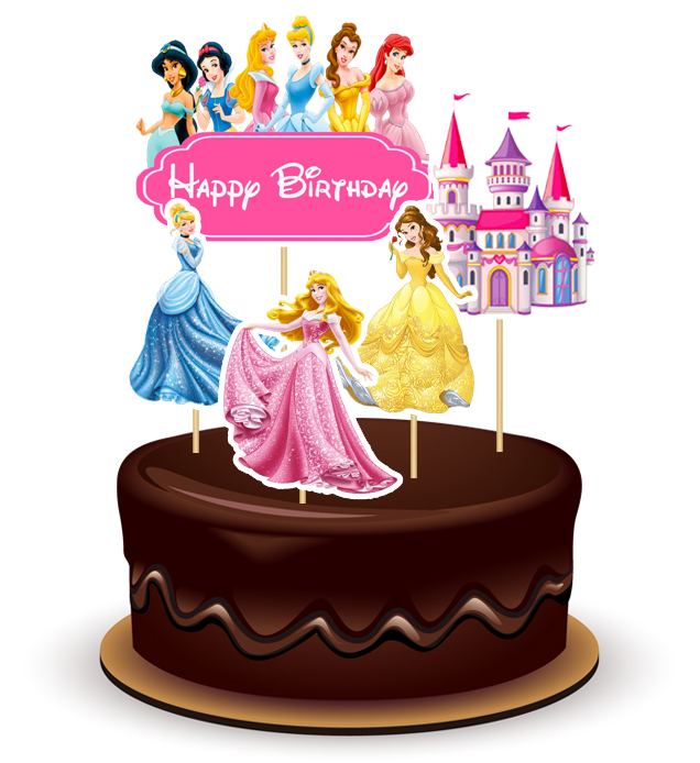 Joyful Disney Princes Theme Topper *1 Set* 