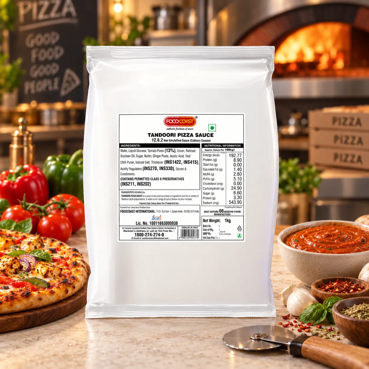 FOODCOAST TANDOORI PIZZA SAUCE *1KGS*