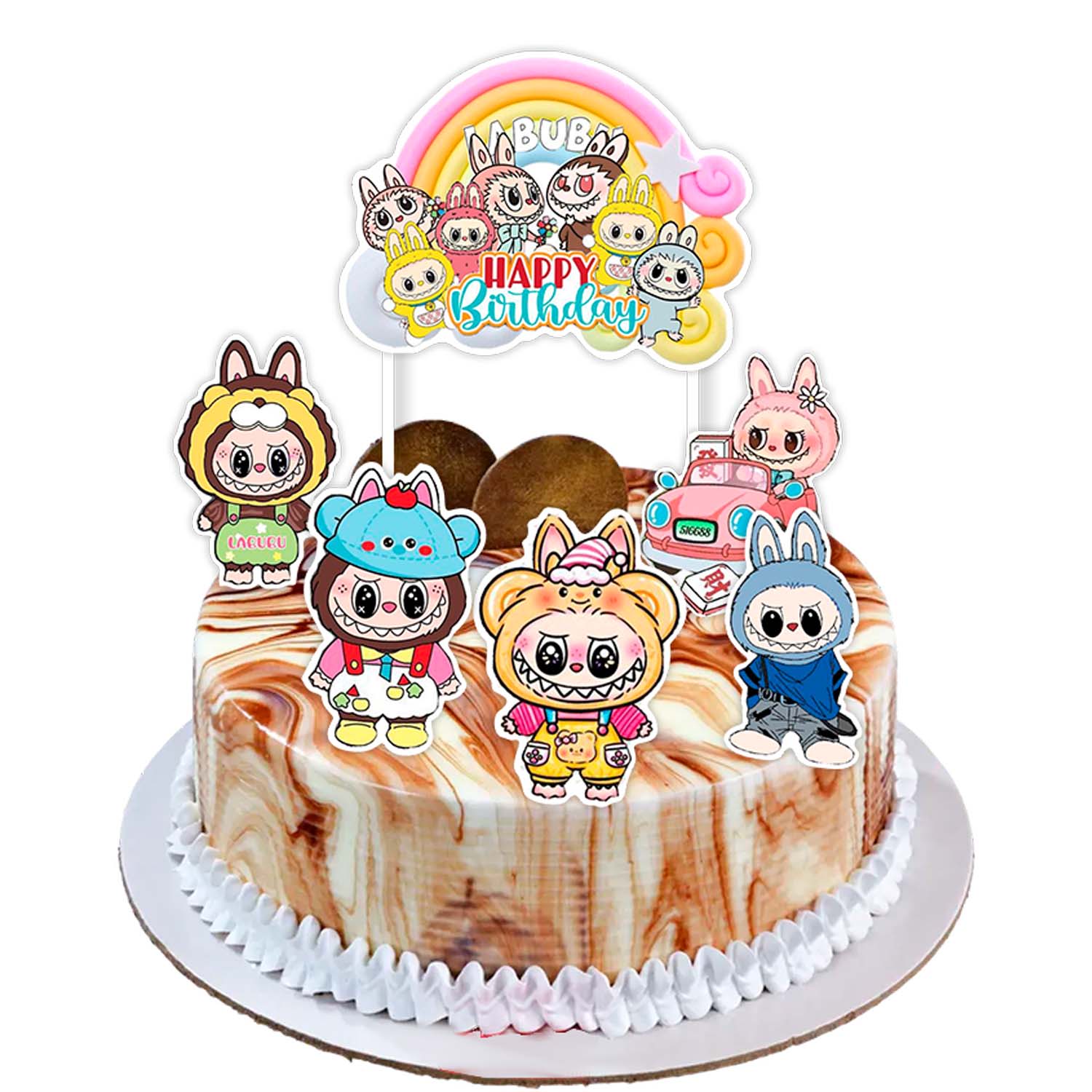 Joyful Labubu Theme Topper *1 Set*