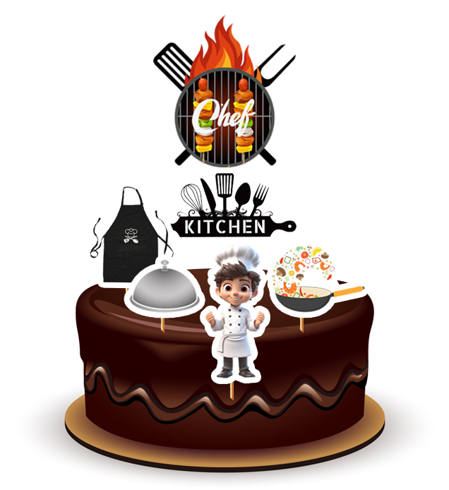 Joyful Chef Theme Topper *1 Set*  