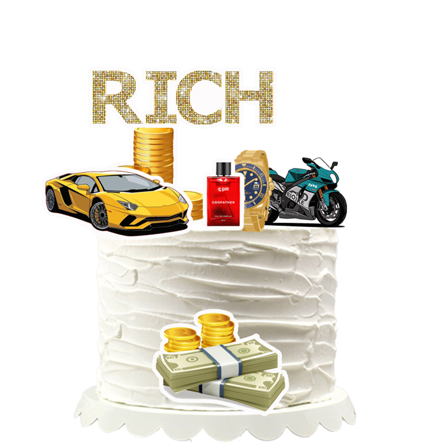Joyful Rich Paper Theme Topper *1 Set*  