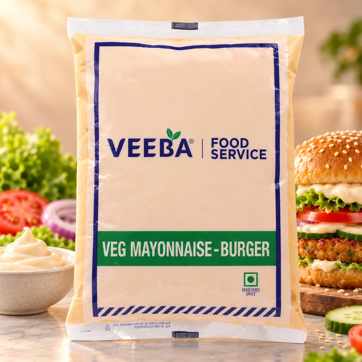 VEEBA VEG MAYONNAISE BURGER 1 KGS