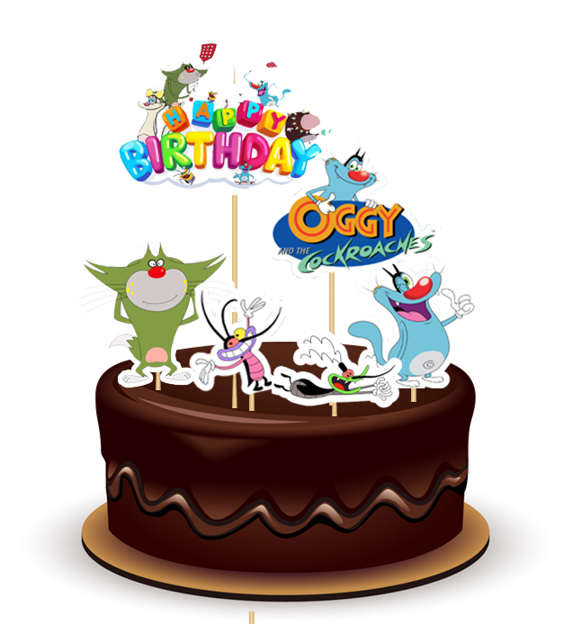 Joyful Oggy Theme Topper *1 Set*