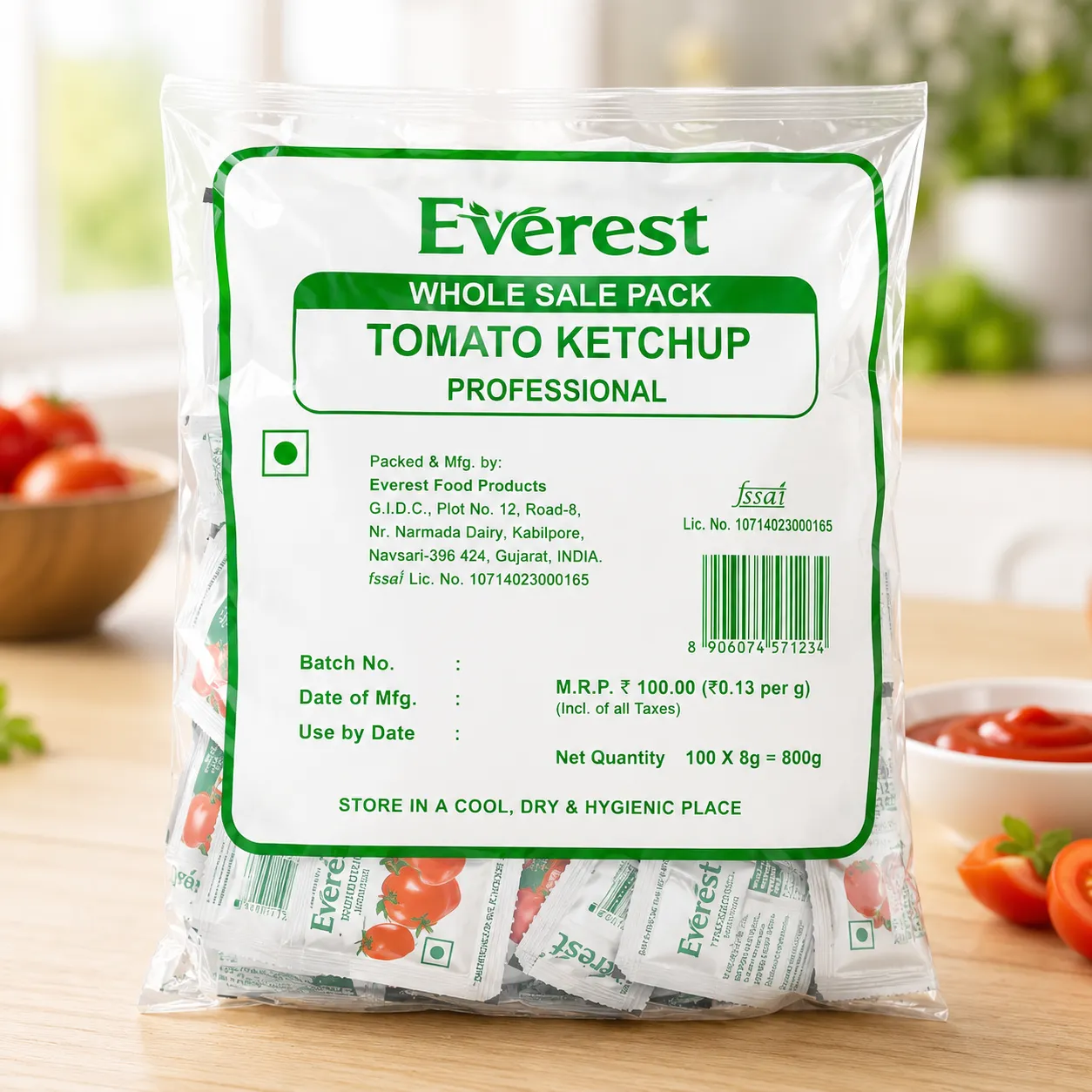 EVEREST TOMATO KETCHUP SACHET PROFESSIONAL *100 PCS* (COPY)