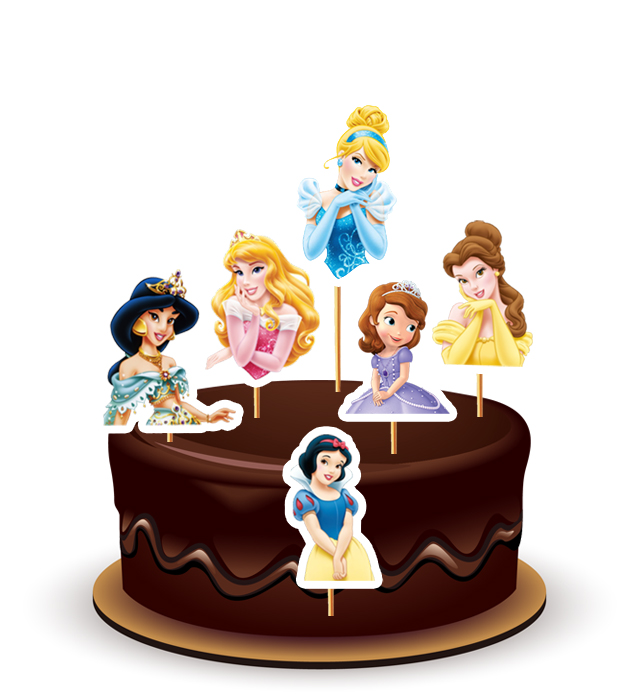 Joyful Front Disney Doll Topper *1 Set* 