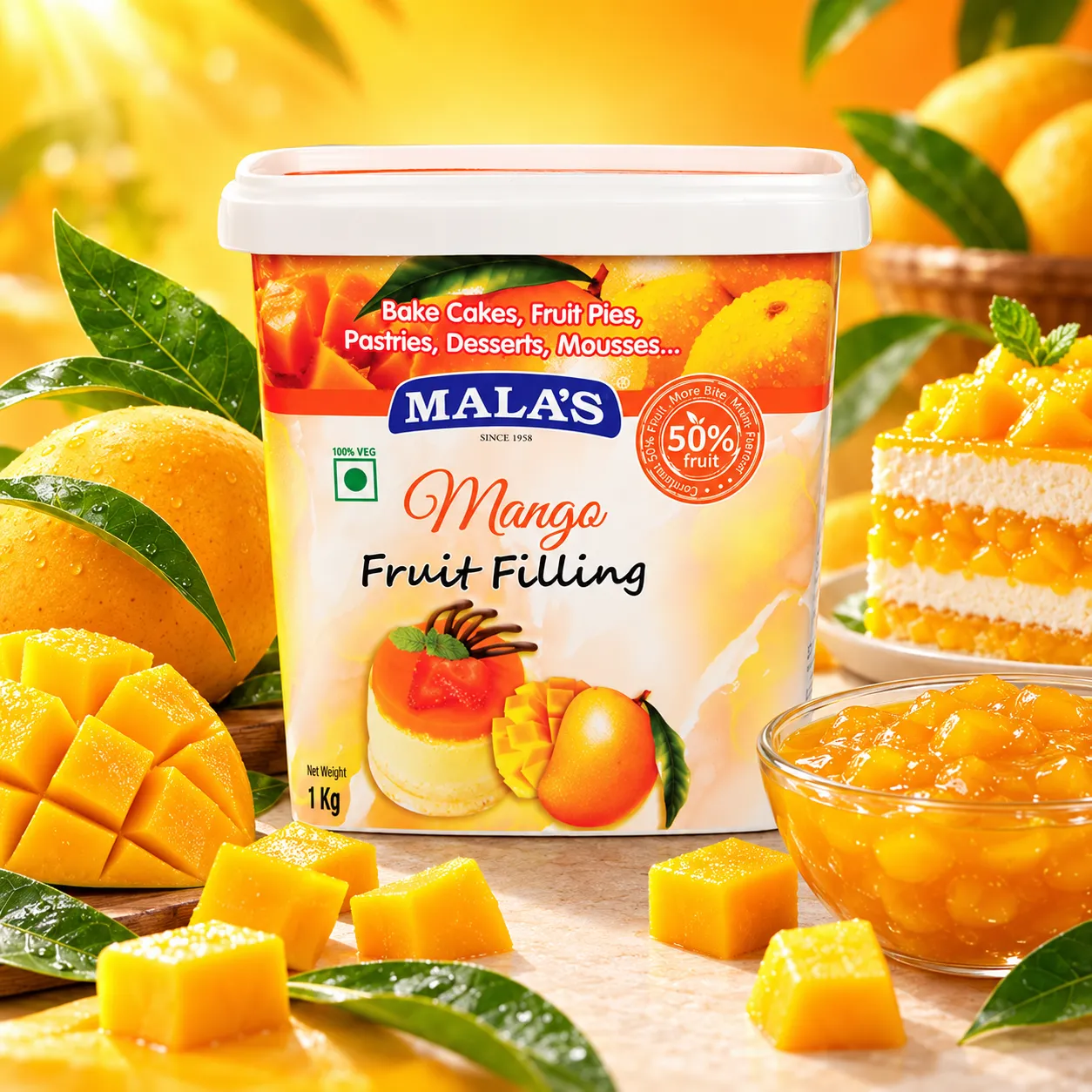 MANGO FILLINGS  BUCKET *1KGS*
