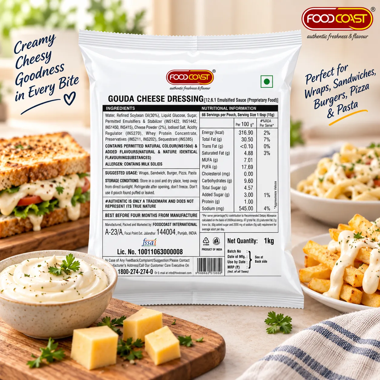 FOODCOAST GOUDA CHEESE DRESSING *1KGS*