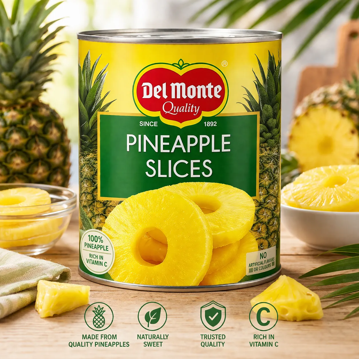 DEL MONTE PINEAPPLE SLICE *850 GMS*