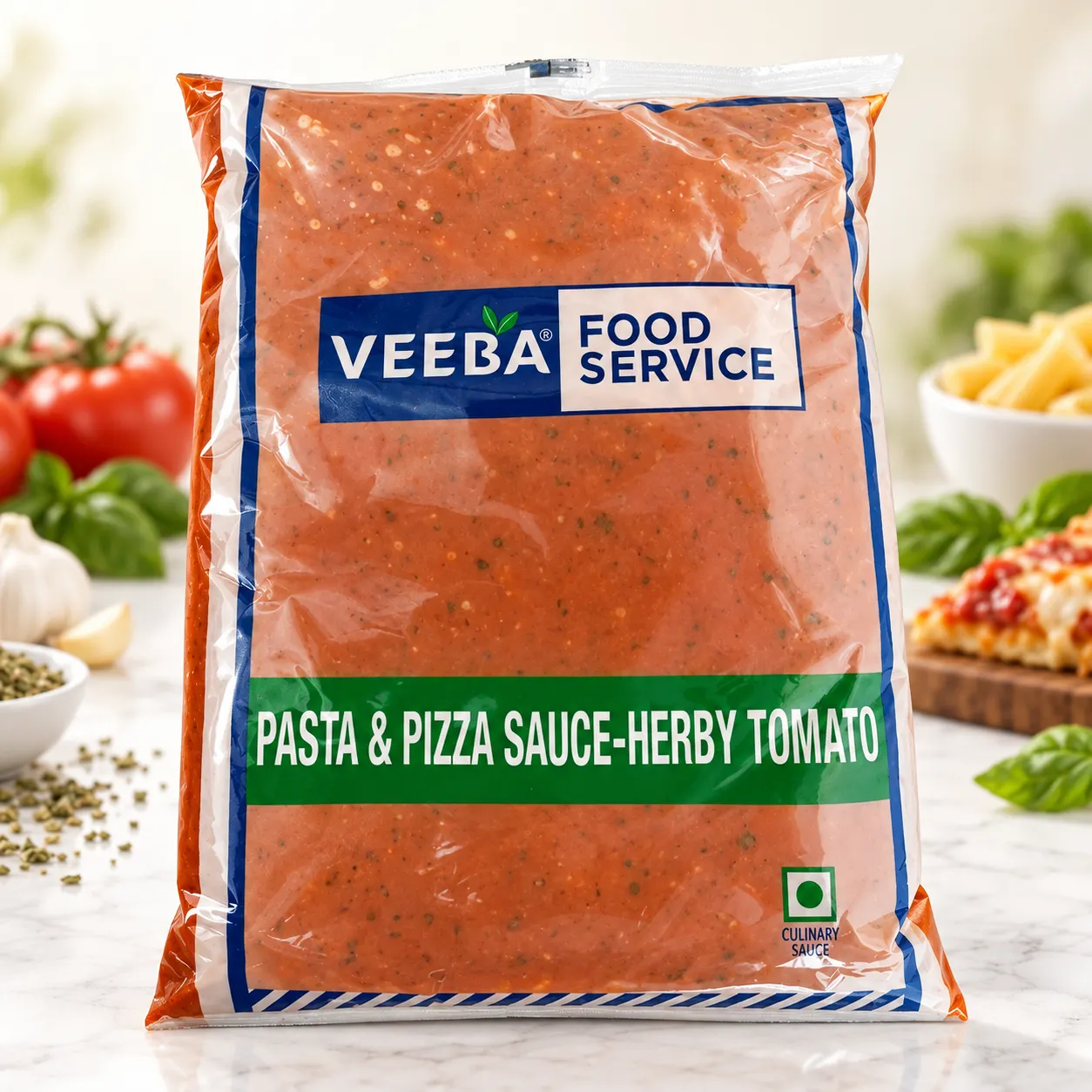 VEEBA PASTA & PIZZA SAUCE HERBY TOMATO *1 KGS*