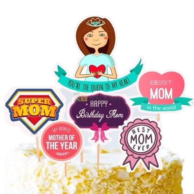 Joyful Mothers Day Theme Topper *1 Set* 