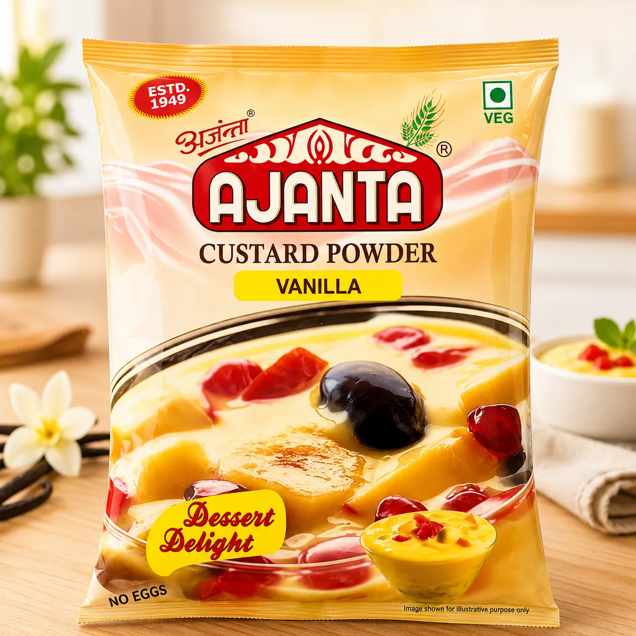 AJANTA CUSTARD POWDER VANILLA *1 KGS*